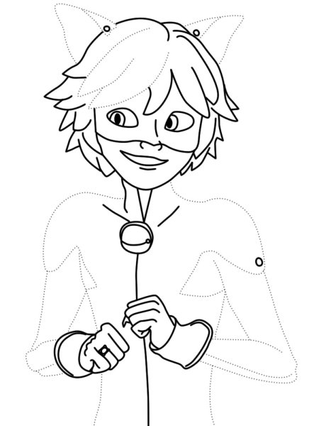 Разукрашка леди баг и СУПЕРКОТ