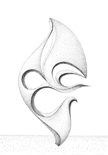 Абстракция карандашом