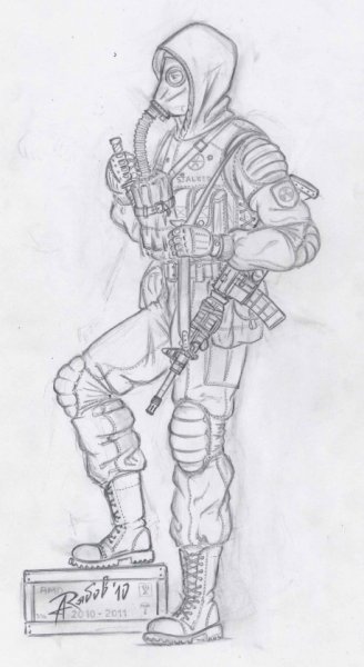 Сталкер рисунки