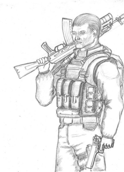 Сталкер рисунки карандашом