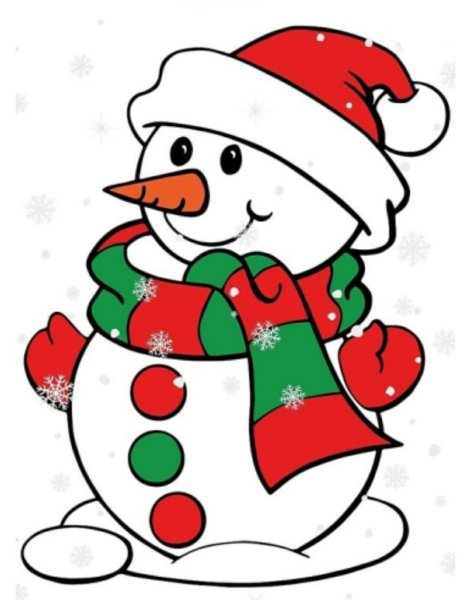 Рисование новогодние гномики