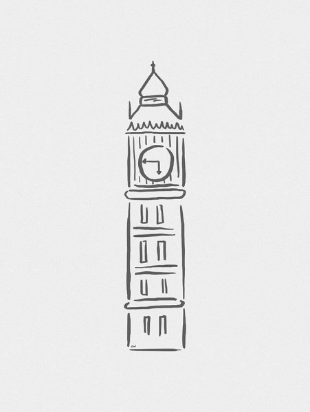 Башня Биг Бен раскраска