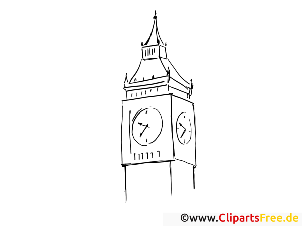 Башня Биг Бен раскраска