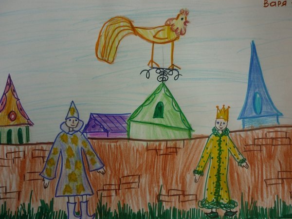 Петушок золотой гребешок Пушкина