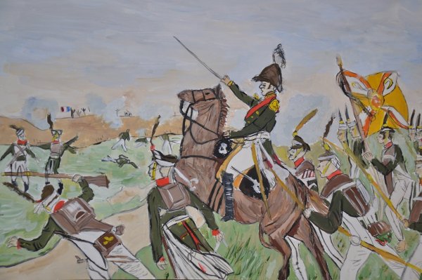 Иллюстрация к произведению Лермонтова Бородино