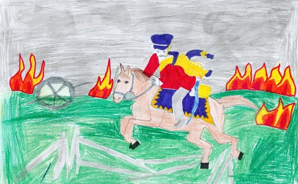 Рисунок Бородинская битва Наполеон