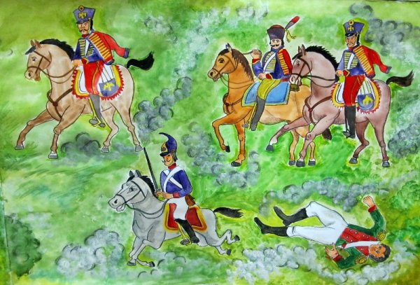 Бородинское сражение рисунок легкий