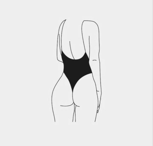 Рисунки для срисовки женское тело