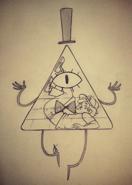 Гравити Фолз рисунки Билла