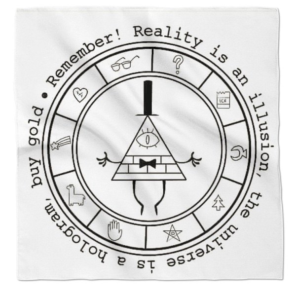 Раскраска Гравити Фолз Билл шифр