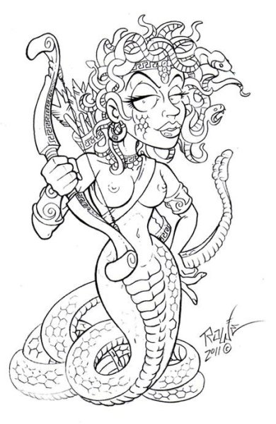 Медуза Горгона чудовище