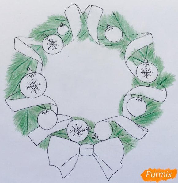 Новогодние венки мультяшные