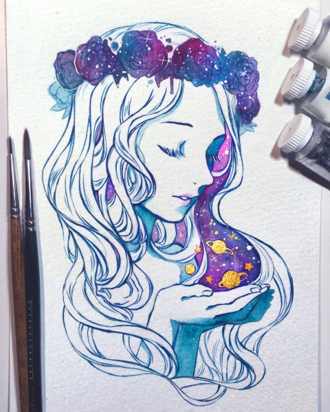 Рисунки маркерами