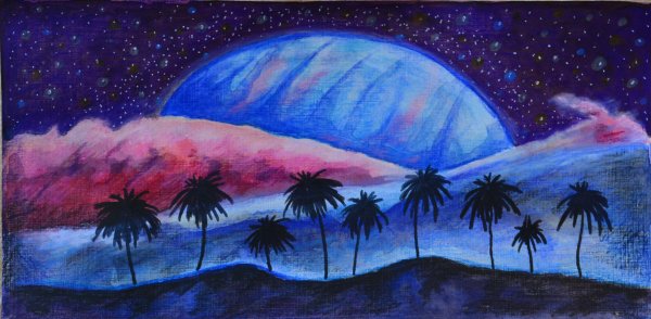 Фантастический пейзаж легкий