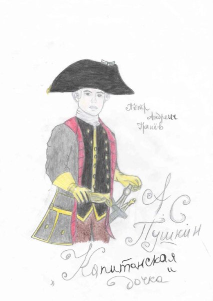 Портрет Петра Гринева из капитанской Дочки