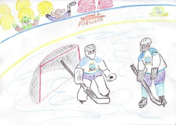 Рисунок на тему хоккей