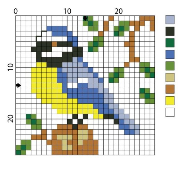 Эскиз орнамента для вышивания