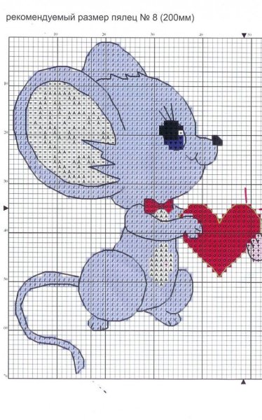 Вышивание крестом кошки