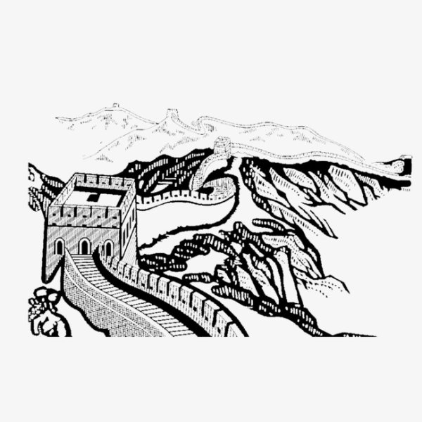 Великая китайская стена раскраска