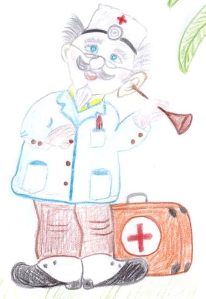 Рисование добрый доктор Айболит