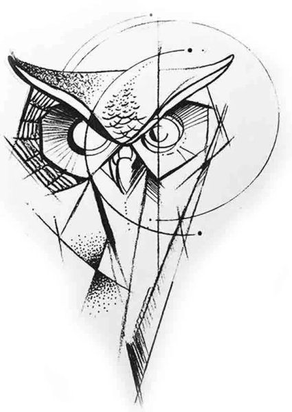 Эскизы тату в стиле лайнворк