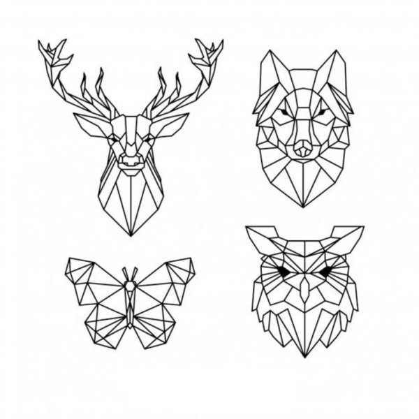 Геометрические животные