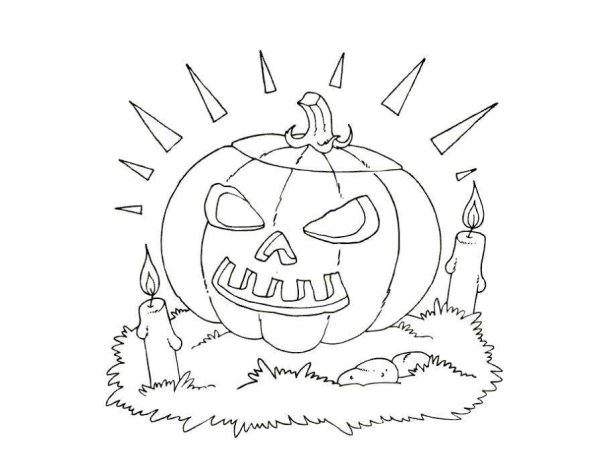Картинки на Хэллоуин для срисовки