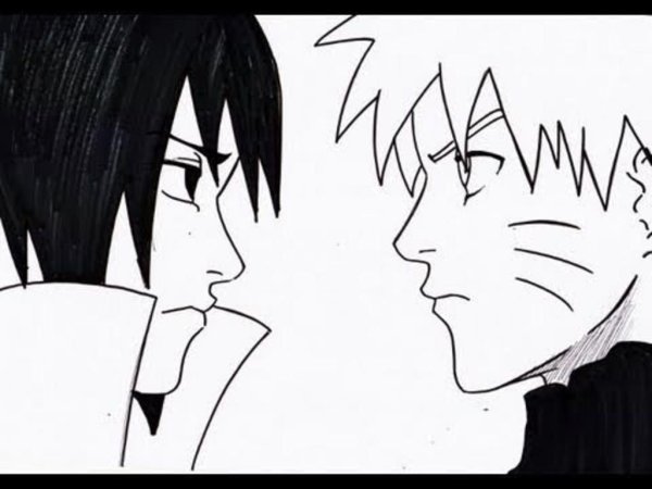 Рисунки аниме Наруто Саске