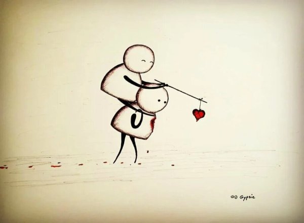 Грустные рисунки про любовь