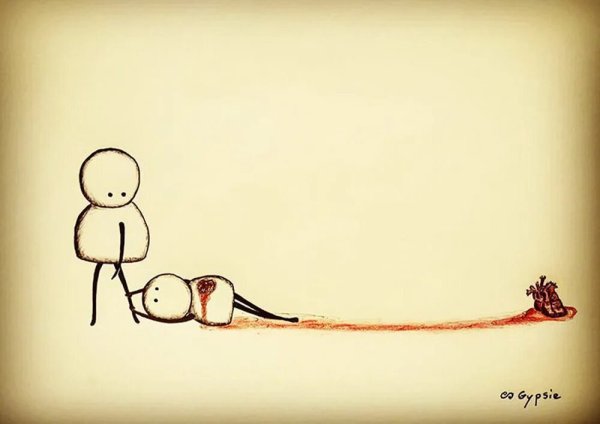 Грустные рисунки со смыслом