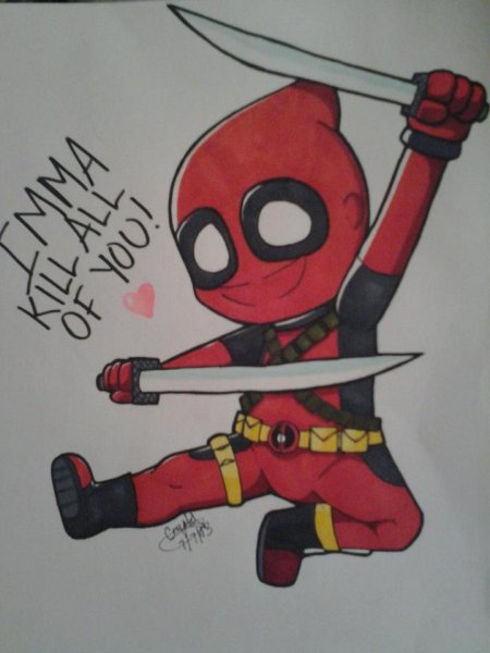 Срисовка Дэдпула