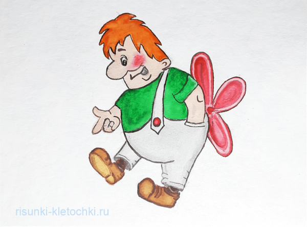 Карлсон рисунок карандашом