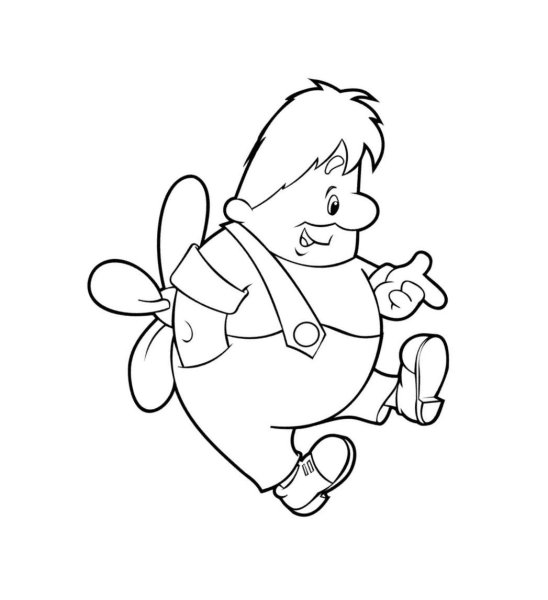 Карлсон раскраска для детей