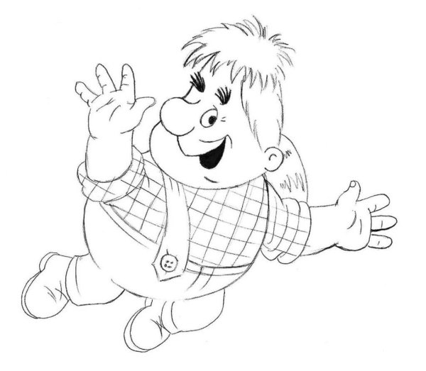 Малыш и Карлсон рисовать