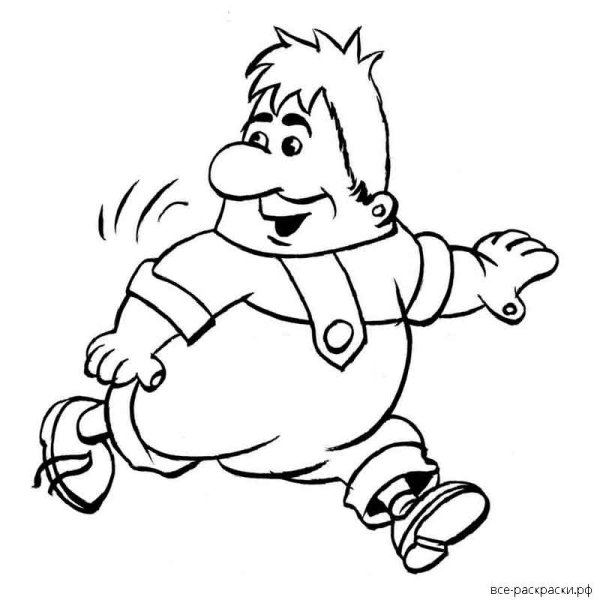 Малыш и Карлсон. Раскраска