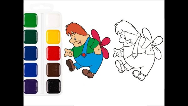 Малыш и Карлсон крупный план