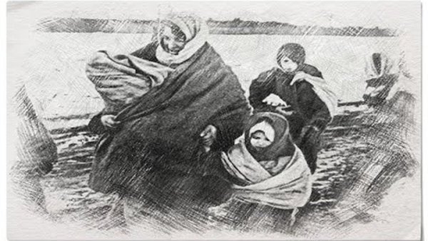 Депортация карачаевцев народа рисунок