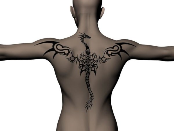 Эскизы тату Орел трайбл