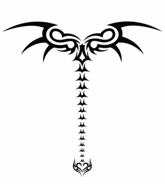 Тату на спину для мужчин небольшие