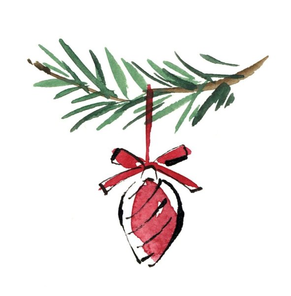 Новогодние зверушки рисунки