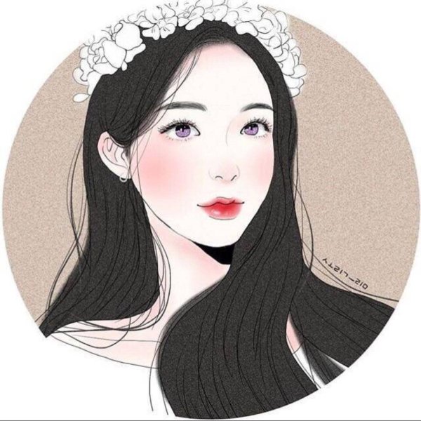 Корея лицо девушки вектор