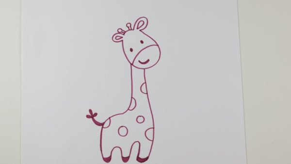 Рисование жирафа поэтапно
