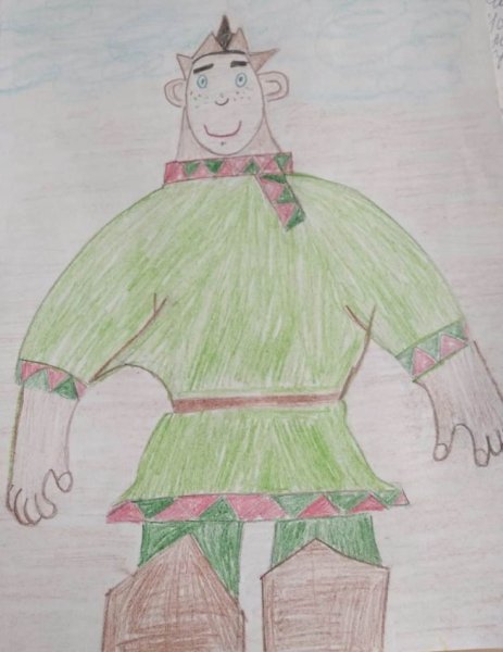 Рисунок богатыря Добрыня Никитич