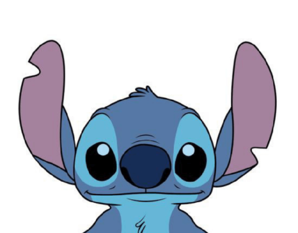 Стич на белом фоне