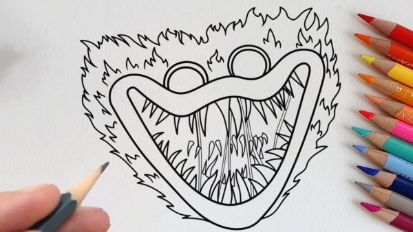 Человек-паук Хагги раскраска