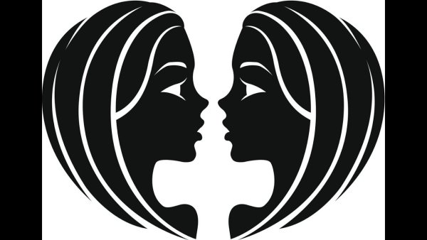 Близнецы знак зодиака силуэт