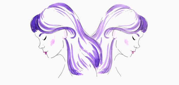 Знак зодиака Близнецы для срисовки