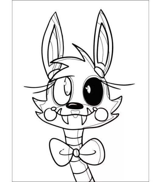 FNAF Mangle раскраска