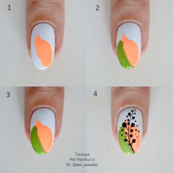 Поэтапный дизайн ногтей