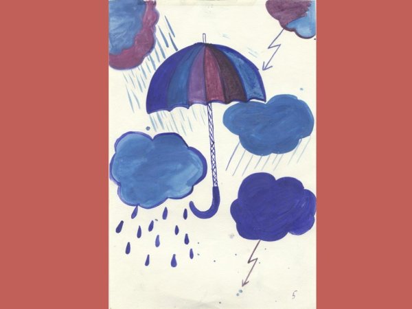 Иллюстрация в теплых тонах